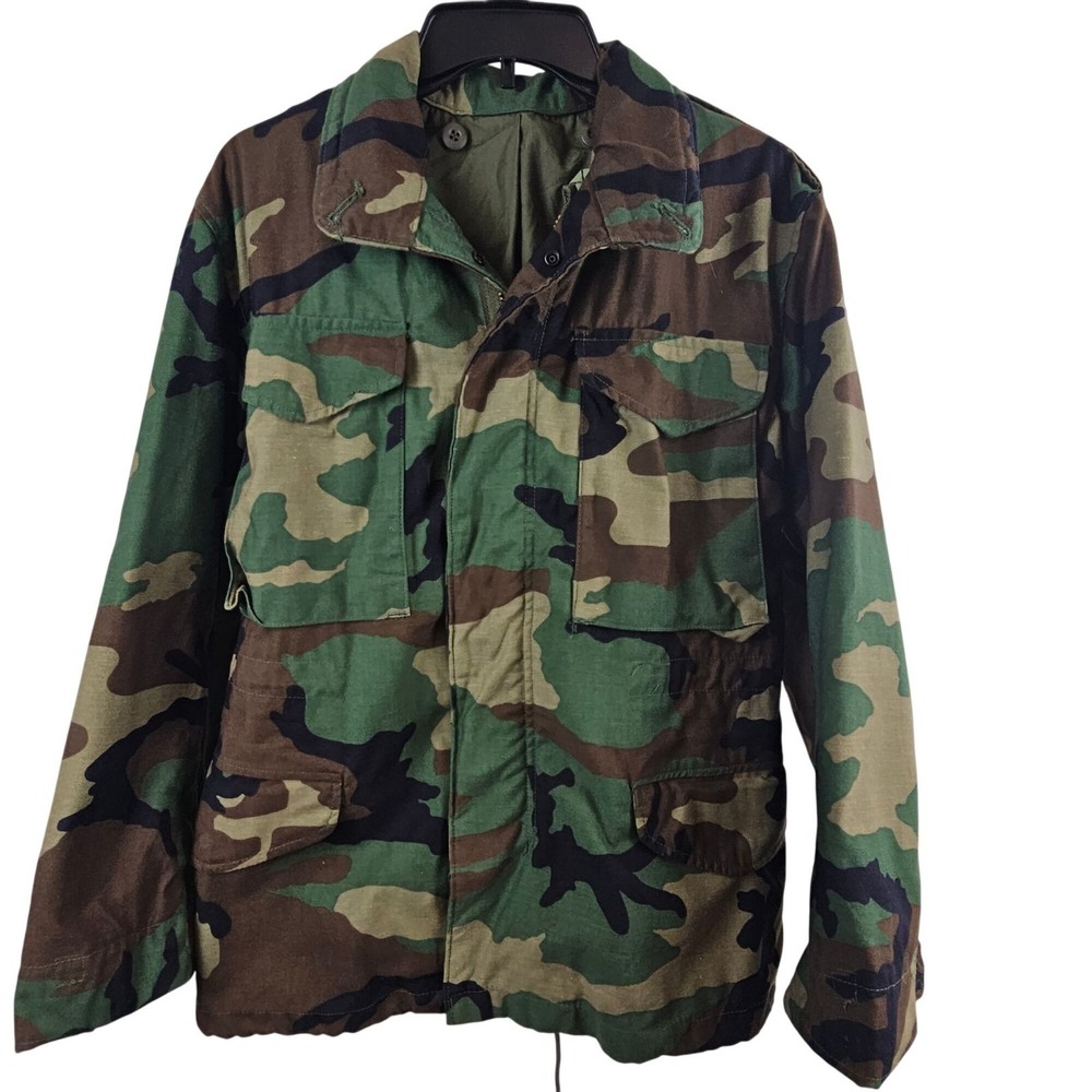Mens M65 Green Camo Military‎ Field Jacket Coat XS Parka Army Cold Weather Short